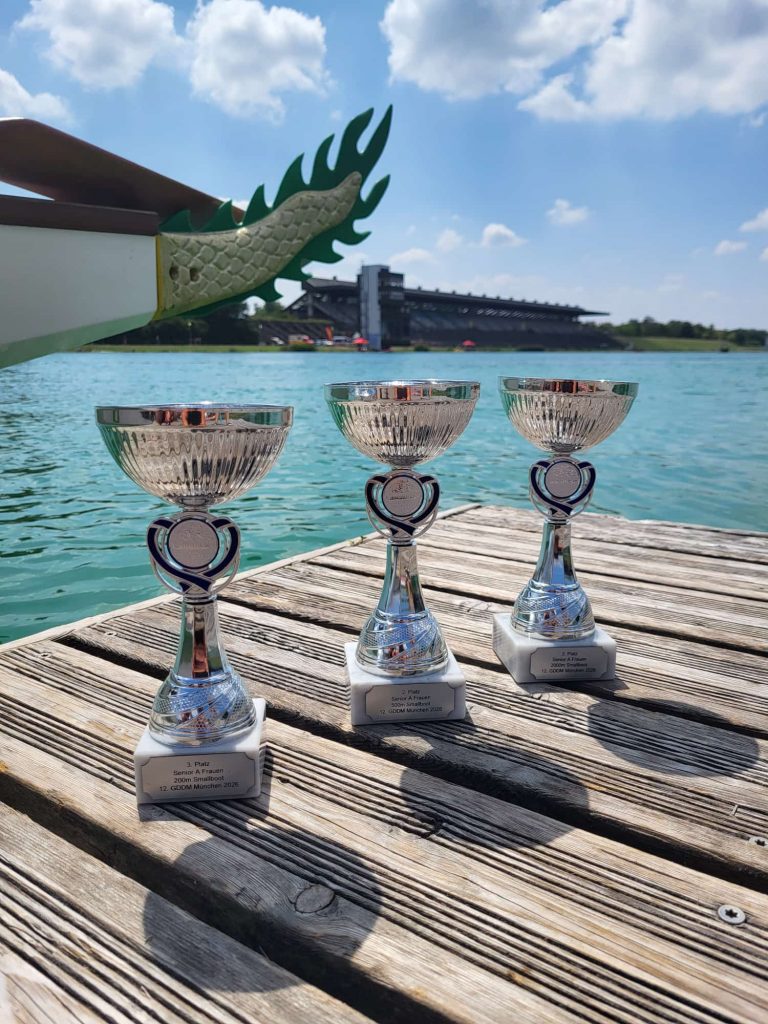 Vom 31.07. bis 02.08.2026 fand auf der Olympiastrecke in Oberschleißheim bei München die 12. Gemeinsame Deutsche Drachenboot-Meisterschaft 2026 der Verbände DKV und DDV statt.