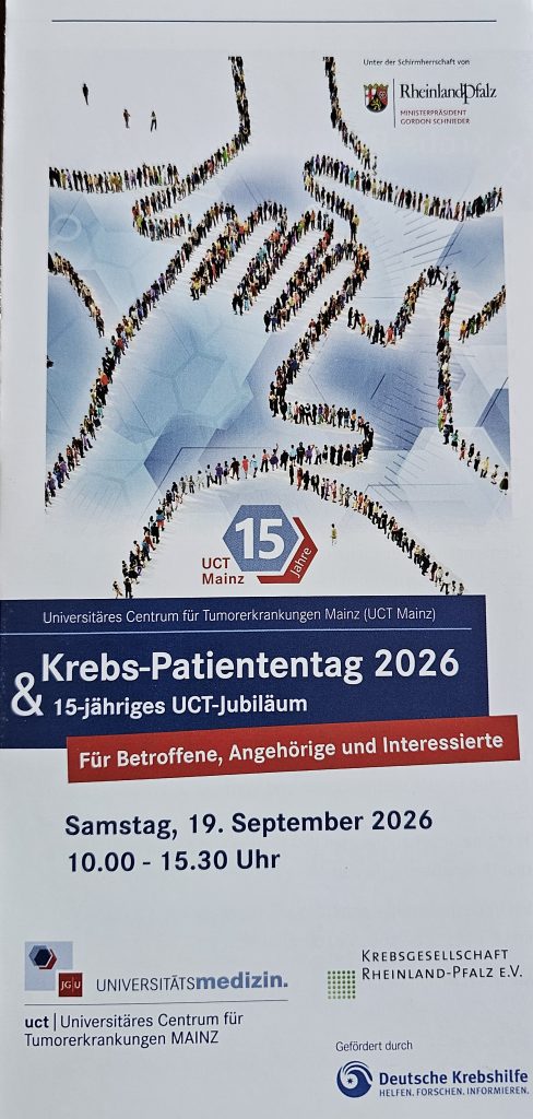 Flyer Patientag an der Uniklinik Mainz